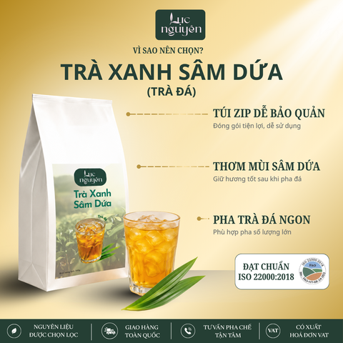 Trà Xanh Sâm Dứa (500G)