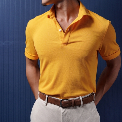 Gold Basic Polo Cotton Nano