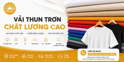 Vải Thun Trơn Là Gì? Cách Chọn Chất Liệu Phù Hợp Cho Mọi Nhu Cầu May Mặc