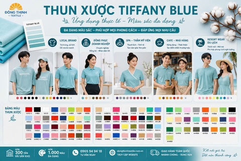 Thun Xược Tiffany Blue – Xu Hướng Chất Liệu Và Màu Sắc Được Yêu Thích Năm 2026