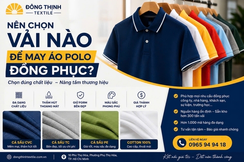 Nên Chọn Vải Nào Để May Áo Polo Đồng Phục?