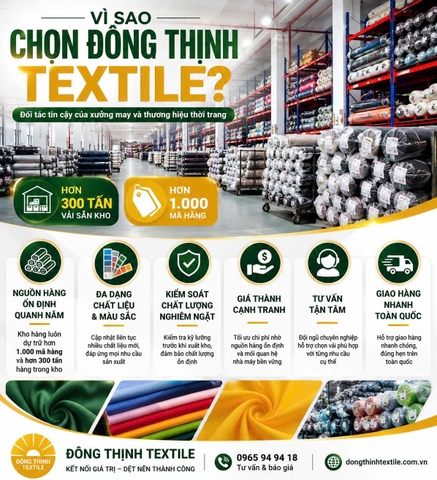 Vì Sao Khách Hàng Lựa Chọn Đông Thịnh Textile?
