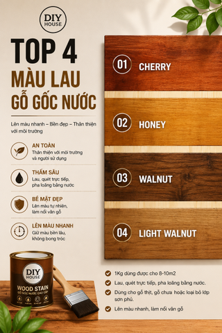 Các Tông Màu Lau Gỗ Đẹp Được Ưa Chuộng Trong Thiết Kế Nội Thất 2026