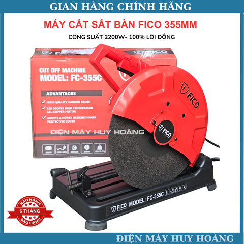 Máy Cắt Sắt FICO FC-355A6 Công Suất 2800w Mô Tơ Lõi Đồng