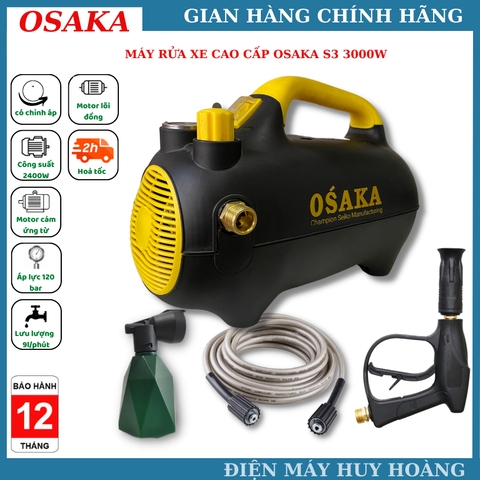 Máy Rửa Xe Chính Hãng OSAKA S3-Công Nghệ Nhật Bản Công Suất 200W