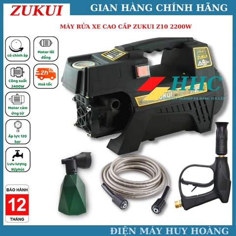 Máy xịt rửa xe có chỉnh áp Zukui Z10