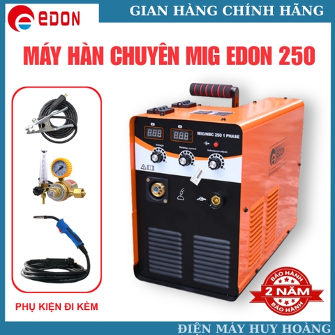 [CHÍNH HÃNG] Máy Hàn MIG EDON 250 Chuyên Nghiệp - Công Nghệ Inverter IGBT Đa PCB - Bảo Hành 24 Tháng