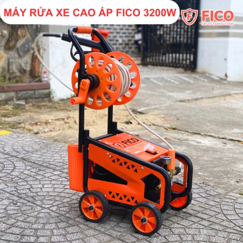 Máy rửa xe cao áp FICO 3200w dòng bán công nghiệp mô tơ lõi đồng nặng 18Kg