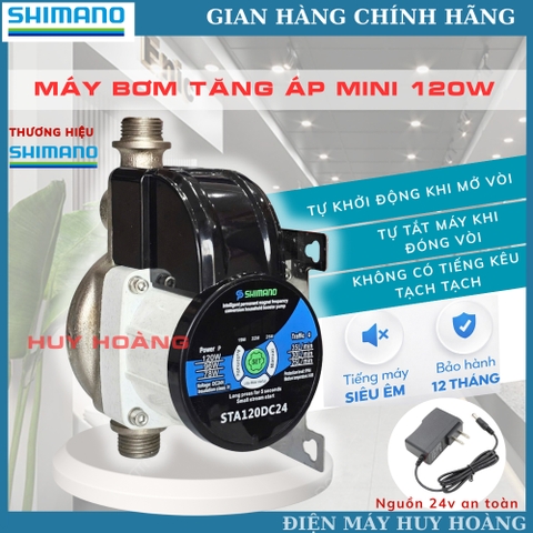 Máy Bơm Tăng Áp Trợ Lực SHIMANO 120w Không Ồn - Tăng Áp máy Giặt, Máy lọc, Vòi Sen, Lavabo,..