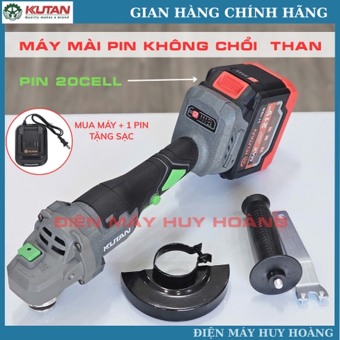 Máy Mài Pin KUTAN Không Chổi Than Đĩa 100mm Chính Hãng