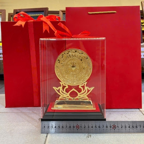 Trống sen mạ vàng nano