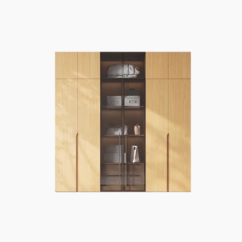 Tủ quần áo DAI HGF 6 cánh, gỗ MDF, 200x60x240cm, TQA006