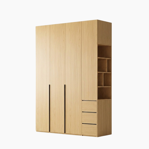 Tủ quần áo DIEGO HGF đa dạng lưu trữ, gỗ MDF, 160x60x200cm, TQA014