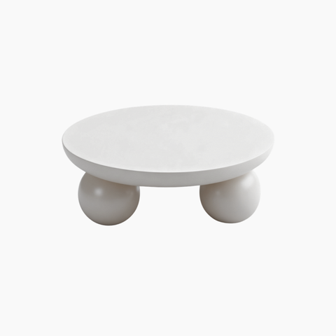 Bàn trà BRUNA HGF chân tròn, gỗ MDF sơn 2K, 60x60x32cm, BT007