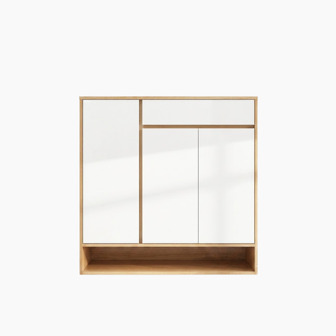 Tủ giày ZIKA HGF 3 cánh 1 hộc kéo, gỗ MDF, 100x35x100cm, TG024