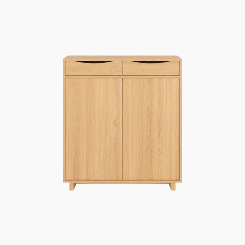 Tủ giày JANE HGF 2 hộc kéo 2 cánh, gỗ MDF, 90x35x110cm, TG017
