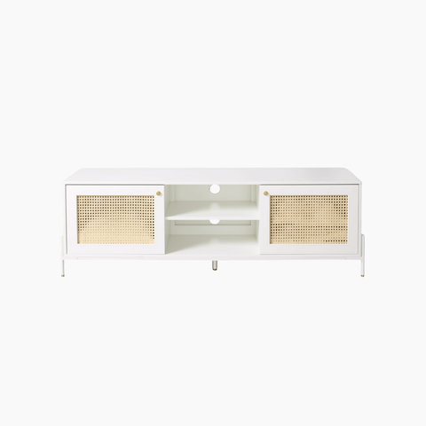Tủ tivi GALON HGF 2 cánh mở, gỗ MDF phủ sơn 2K, 160x40x55cm, TTV064