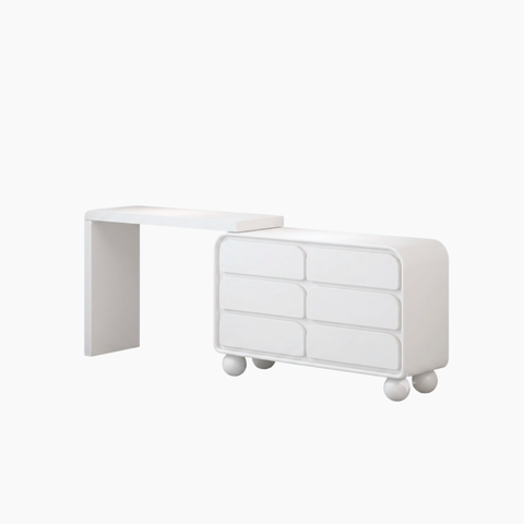 Bàn trang điểm OKARIA HGF 6 hộc kéo, gỗ MDF phủ sơn 2K, 120x40x75cm, BTD016