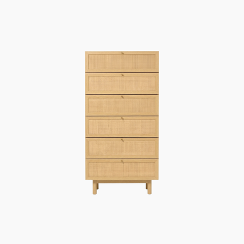 Tủ lưu trữ MEY HGF 6 hộc kéo, gỗ MDF, 60x40x140cm, TLT068