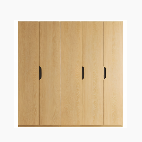 Tủ quần áo KAZU HGF đa dạng lưu trữ, gỗ MDF, 200x60x200cm, TQA029