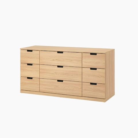 Tủ lưu trữ DAMIEN HGF 9 hộc kéo, gỗ MDF phủ Melamine, 160x40x76cm, TLT102