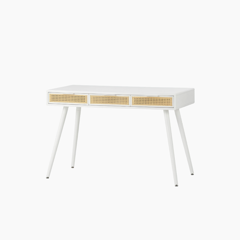 Bàn trang điểm GALON HGF phối mây tre đan, gỗ MDF phủ sơn 2K, 120x40x75cm, BTD007