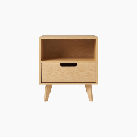Tủ đầu giường NARA HGF có ngăn kéo, gỗ MDF, 40x35x50cm, TDG003