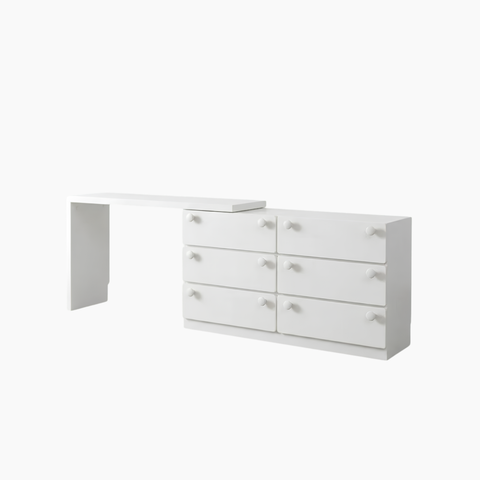 Bàn làm việc BENI HGF 6 hộc kéo, gỗ MDF phủ sơn 2K, 120x40x75cm, BLV021