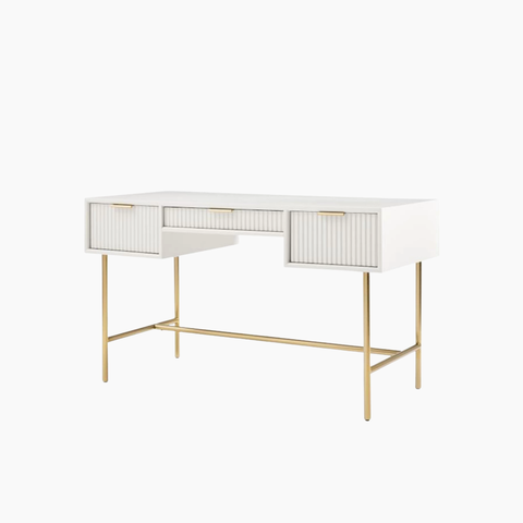 Bàn trang điểm NANCY HGF hiện đại, gỗ MDF phủ sơn 2K, 120x40x75cm, BTD008