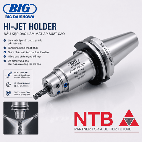 Hi-Jet Holder BIG DAISHOWA – Đầu Kẹp Dao Làm Mát Áp Suất Cao Cho Máy CNC