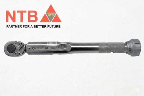 QL10N-MH Tohnichi Ratchet Head Type Adjustable Torque Wrench with Metal Handle