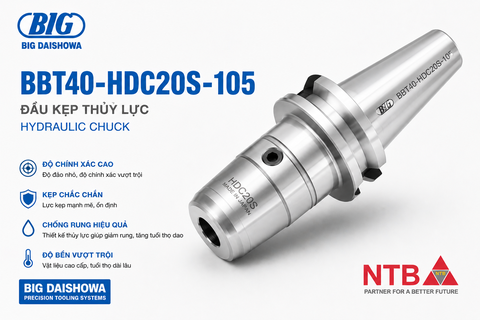 BBT40-HDC20S-105 Đầu Kẹp Thủy Lực Hydraulic Chuck BIG DAISHOWA