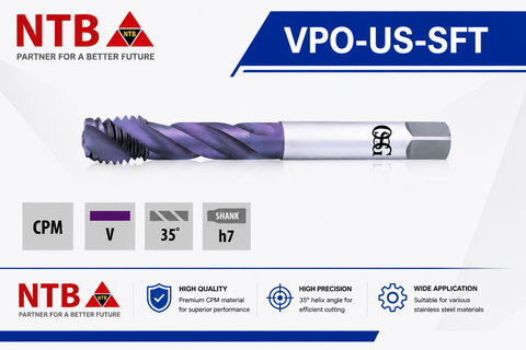 VPO-US-SFT Mũi taro máy OSG Ultra Synchro có lỗ dầu cho thép