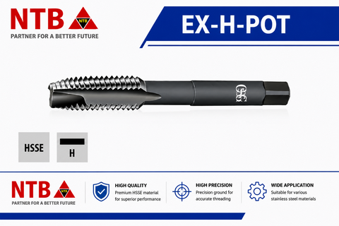 EX-H-POT Mũi taro máy OSG đa dụng cho lỗ thông độ cứng cao