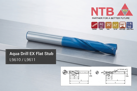 Mũi Khoan NACHI Aqua Drill EX Flat Stub LS610 / LS611