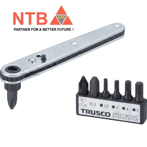 TRD-417 Trusco Offset type Ratchet Screwdriver