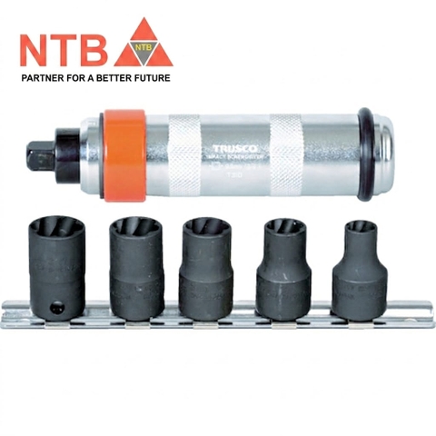 TTS3-INPACT-SET Trusco Twist Socket Set for Removing Stripped Bolt and Nut