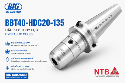 BBT40-HDC20-135 Đầu Kẹp Thủy Lực Hydraulic Chuck BIG DAISHOWA