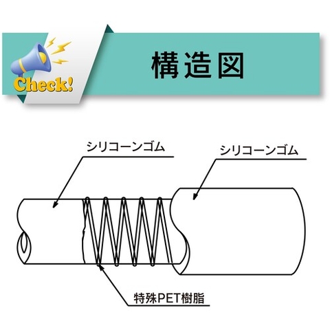 Ống mềm chịu nhiệt/áp suất thực phẩm TOYOX Toyosilicone P TSIP-15-10 (15.9mm x 24.0mm, 10m)