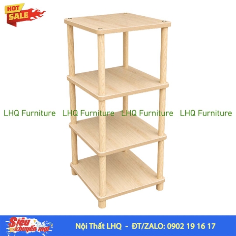 Kệ trang trí vuông 4 tầng 40x40cm – Tận dụng chiều cao, mở rộng không gian lưu trữ