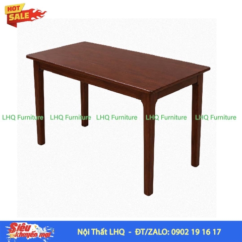 Bàn Làm Việc Chân Vuông 1m | Gỗ Cao Su Tự Nhiên Hiện Đại