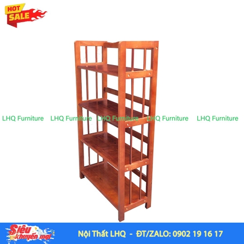 Kệ Sách Gỗ 4 Tầng Rộng 65cm – Giải Pháp Lưu Trữ Hiện Đại, Bền Đẹp Cho Gia Đình