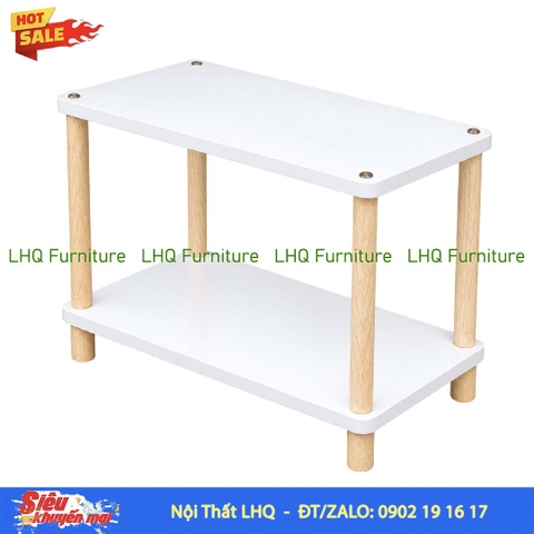 Kệ trang trí 2 tầng rộng 60cm – Mặt MDF Melamin