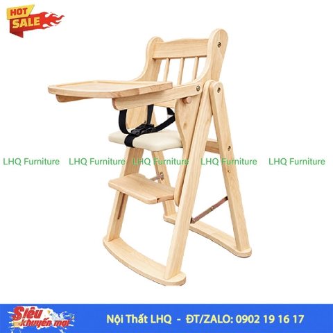 Ghế Ngồi Ăn Bột Gỗ Cao Su Xếp Gọn | Nội Thất LHQ