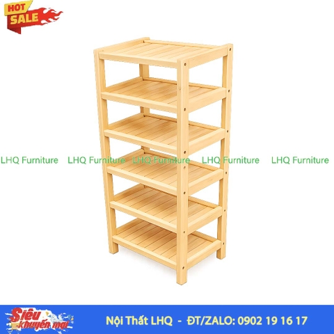 Kệ Để Giày Dép Gỗ 6 Tầng Rộng 45cm | Nội Thất LHQ