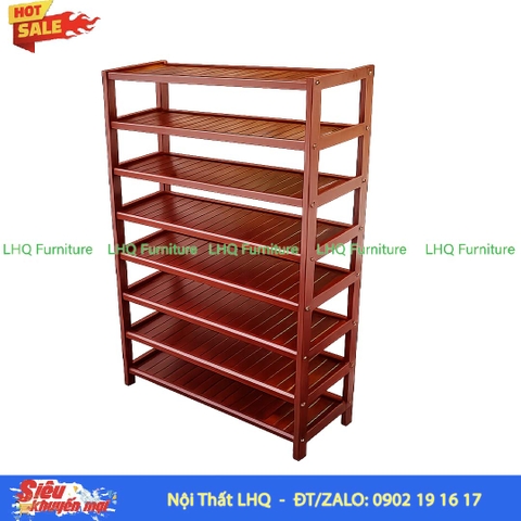 Kệ Để Giày Dép Gỗ 8 Tầng Rộng 80cm | Nội Thất LHQ
