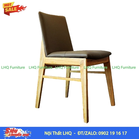 Ghế Cafe Obama Gỗ Cao Su – Tựa Lưng Êm Ái, Thiết Kế Hiện Đại