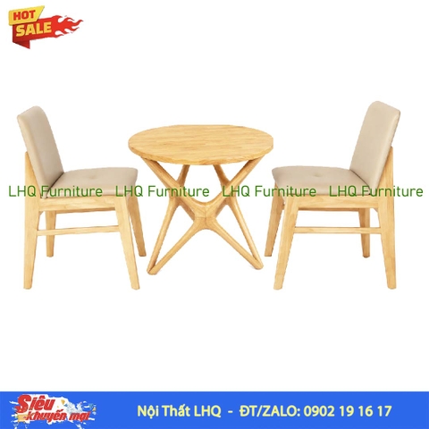 Bộ Bàn 2 Ghế Obama – Bàn Chân Sao 60cm