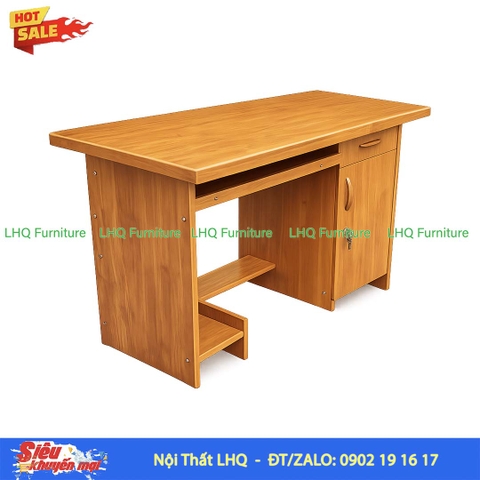 Bàn Làm Việc 1m Gỗ 1,8 | Gỗ Cao Su Tự Nhiên Chắc Chắn, Tiện Dụng
