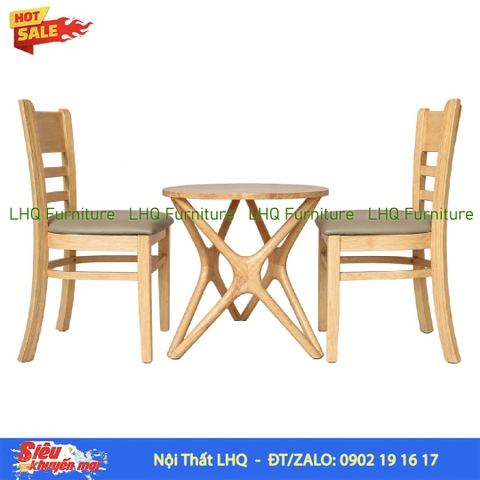 Bộ Bàn 2 Ghế Cabin – Bàn Chân Sao 60cm